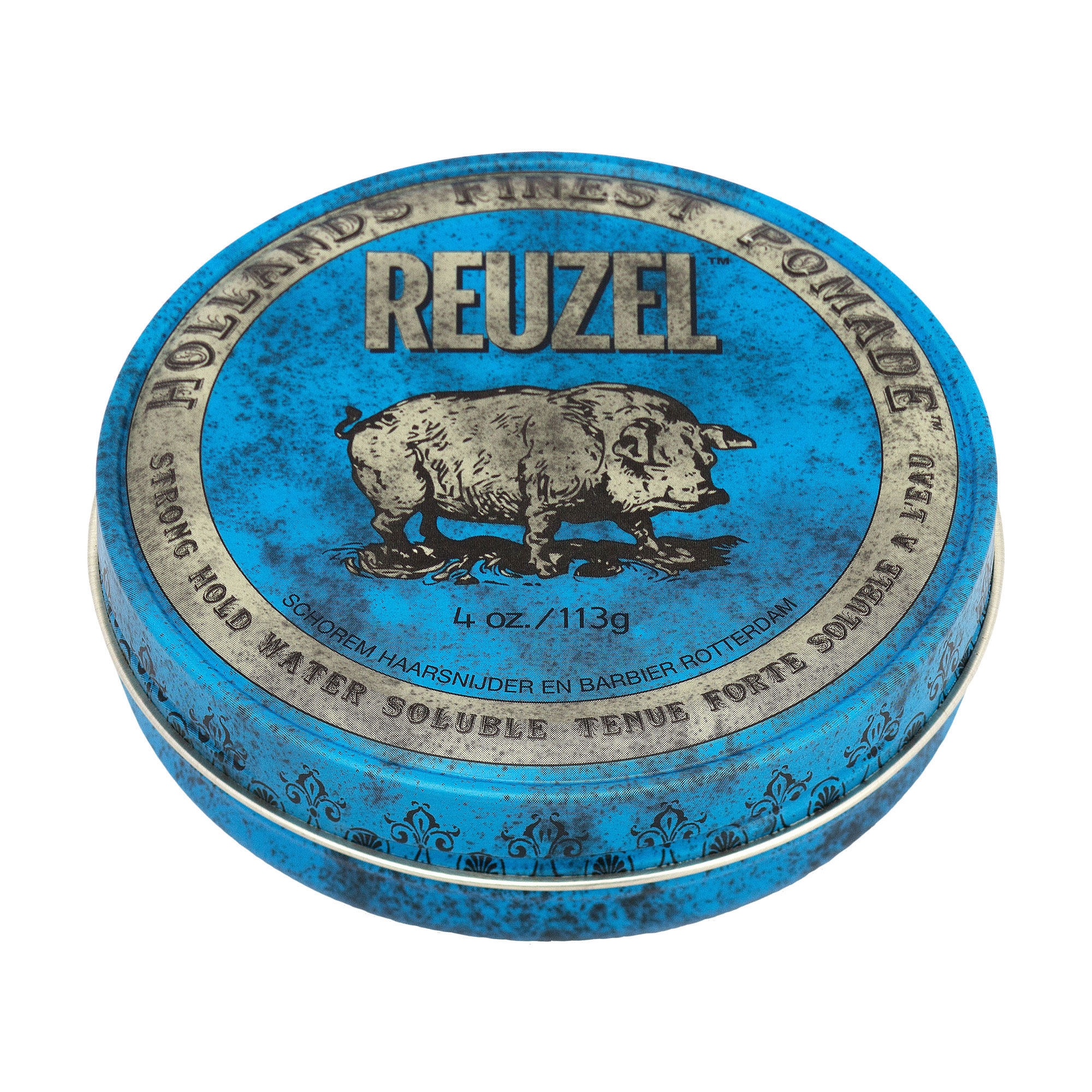 Чоловіча помада для укладання волосся Reuzel Blue Strong Hold Water Soluble, 113 г